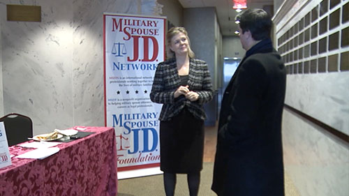 The Military Spouse JD Network met in Washington recently to sponsor Homefront Rising, which aims to help military spouses run for elective office. It's the next step for the network, which was started to help lawyers who have to relocate often with their military families. Cronkite News' <b>Mackenzie Scott</b> reports.